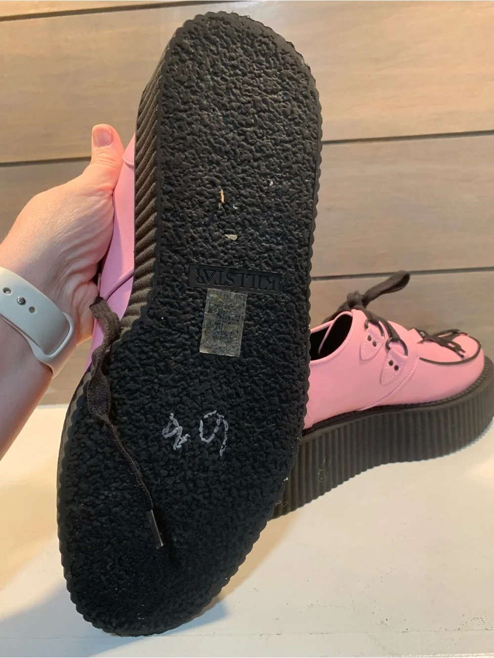 Killstar Hexellent Creepers Pink Black Platform Sz 10 Steam Punk Whimsigoth